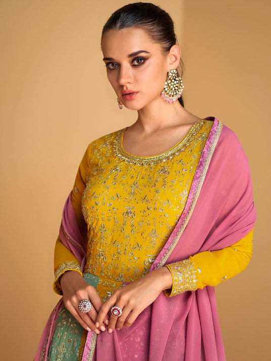 Embroidered Gown Ethnic Dresses