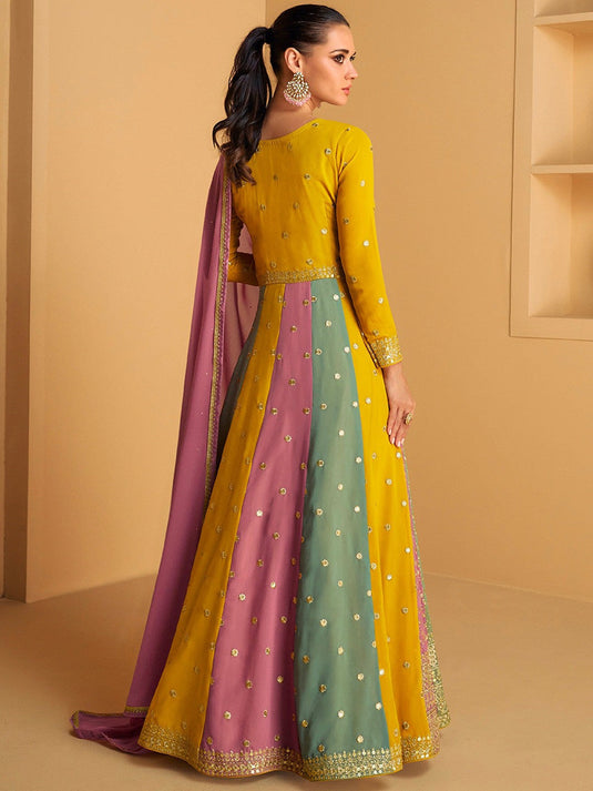 Embroidered Gown Ethnic Dresses